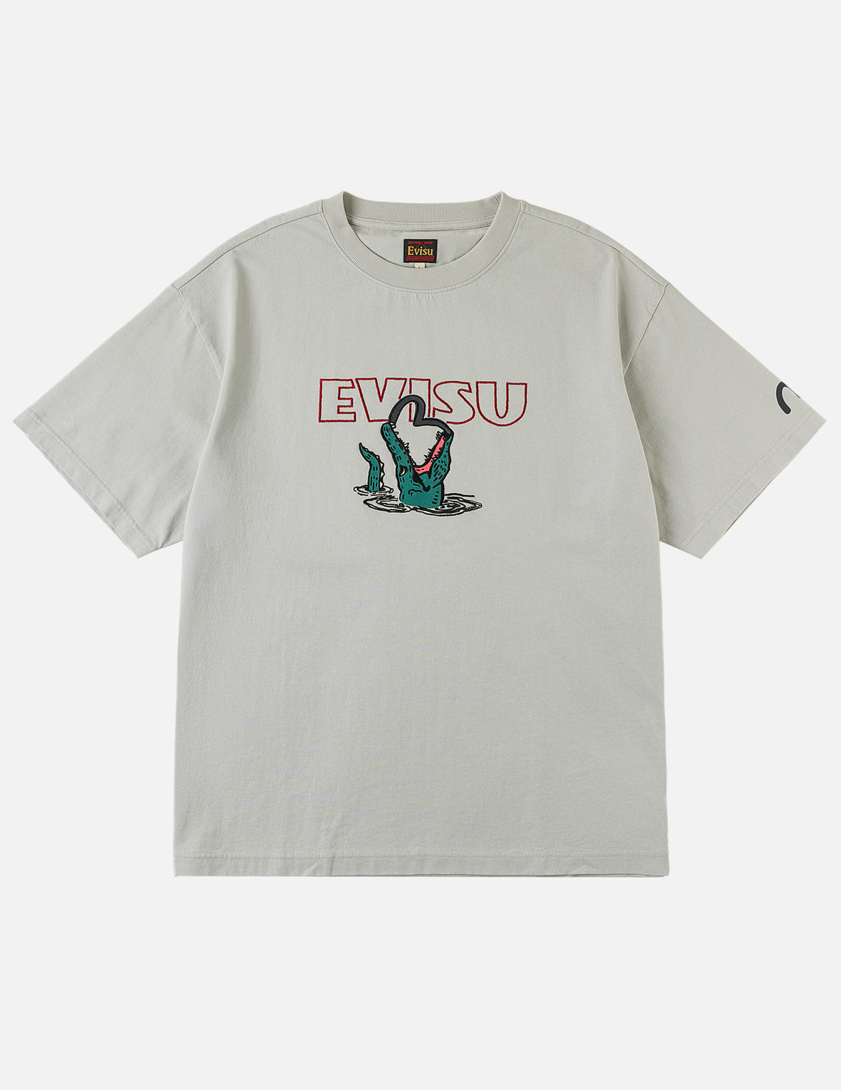 アリゲーターvsカモメアウトライン刺繍Tシャツ